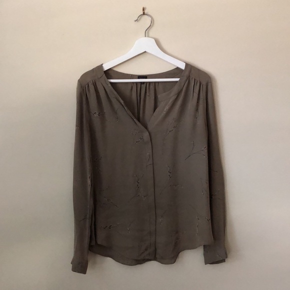 Babaton Floral Print Blouse 100% Silk - Picture 4 of 4